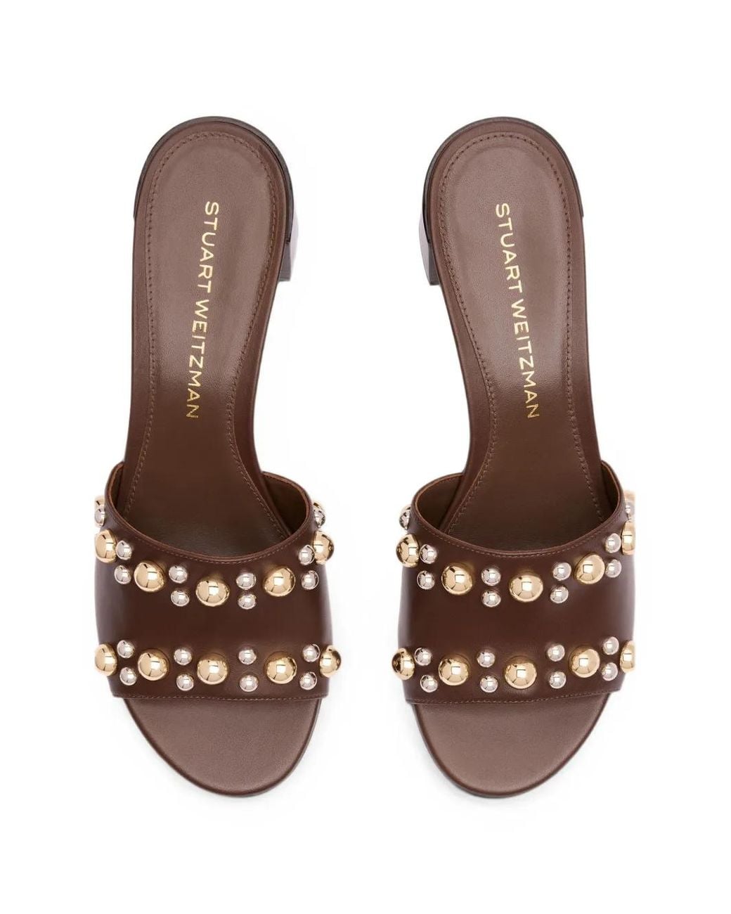 Stuart Weitzman Multicolor Sandales Perry À Détails De Clous