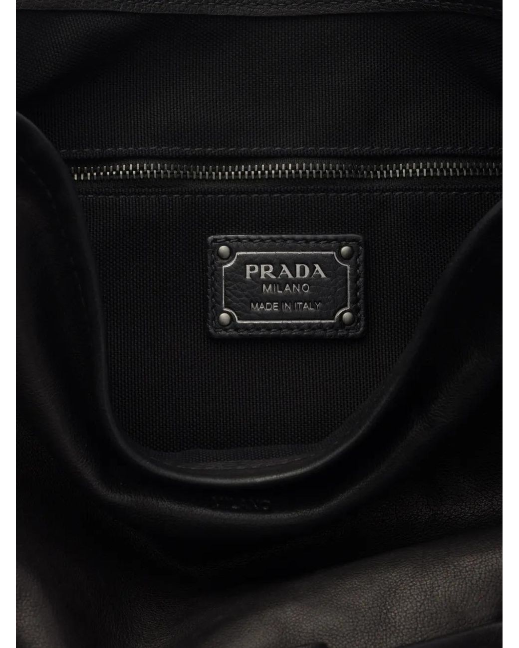 Prada Black Route Large Leather Bag