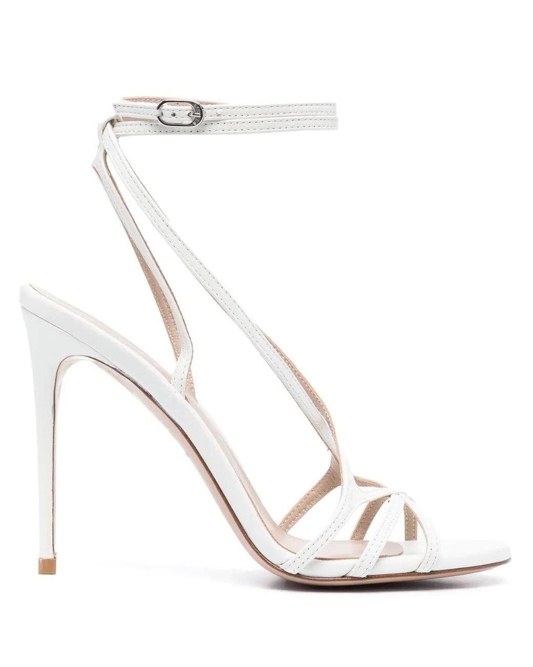 Le Silla White Belen Strappy Sandals