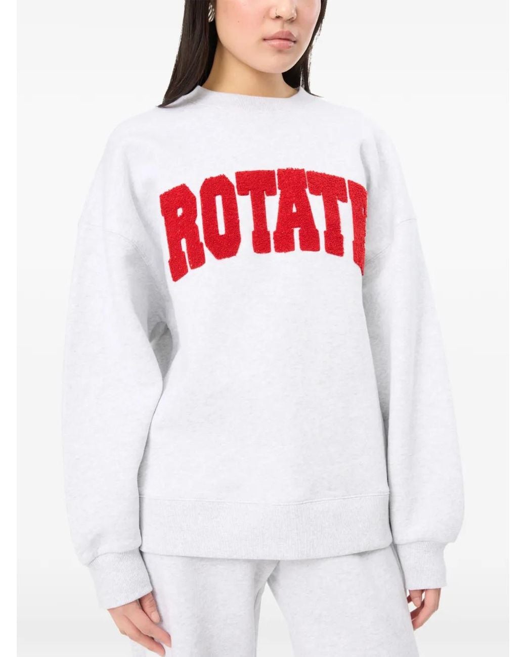ROTATE BIRGER CHRISTENSEN White Logo-Appliqué Sweater