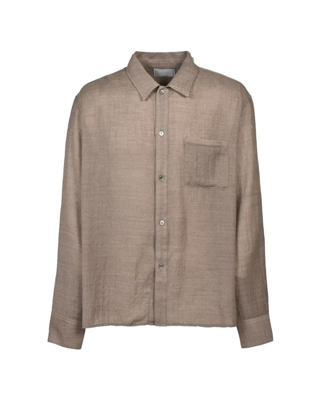 CEDARWOOD Brown Chemise À Poche Poitrine Et Ourlet Droit for men