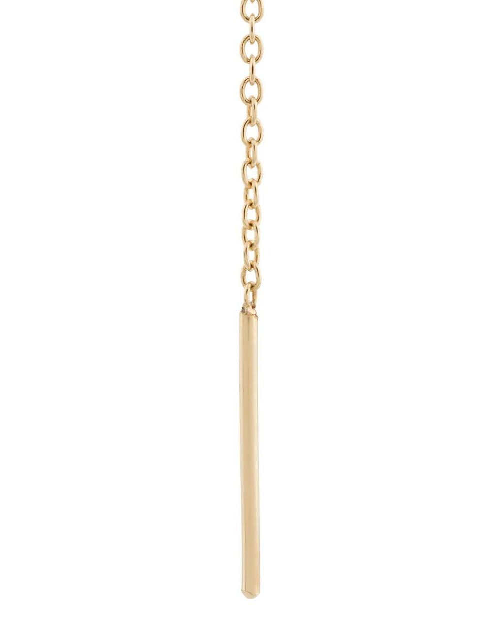 Lizzie Mandler Metallic 18K Floating Thread Emerald Earrings