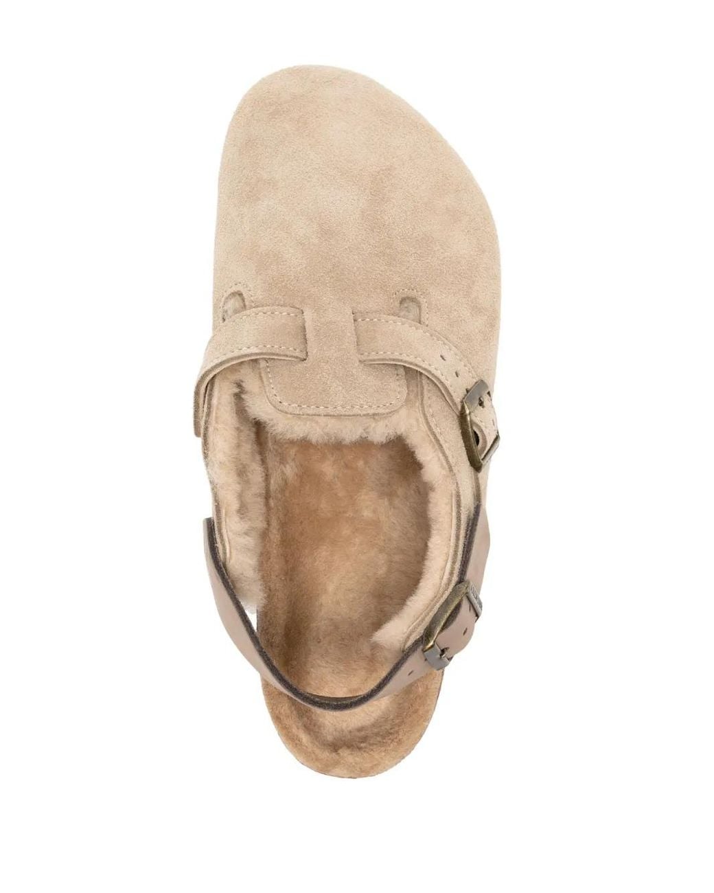Birkenstock Natural Boston Suede Sandals for men