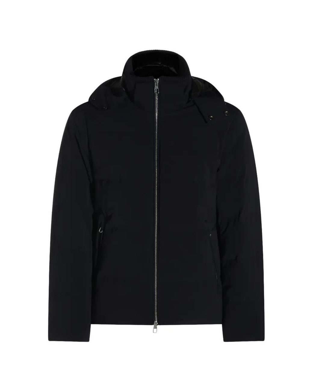 Montecore Black Hooded Padded Coat for men