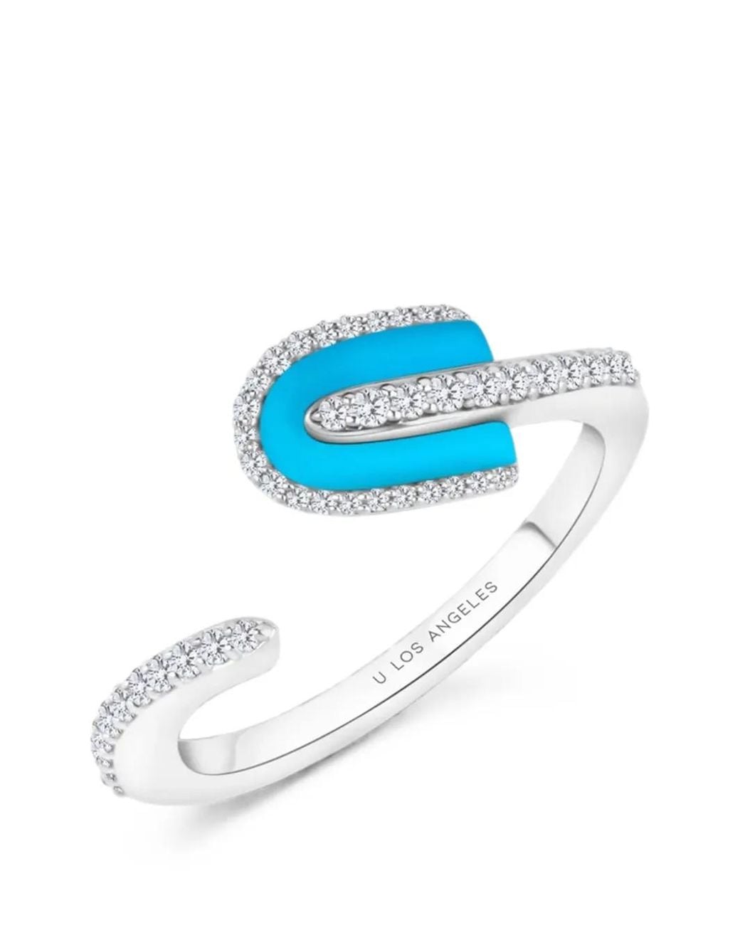 UNION LOS ANGELES Blue U Solo And Diamond Ring