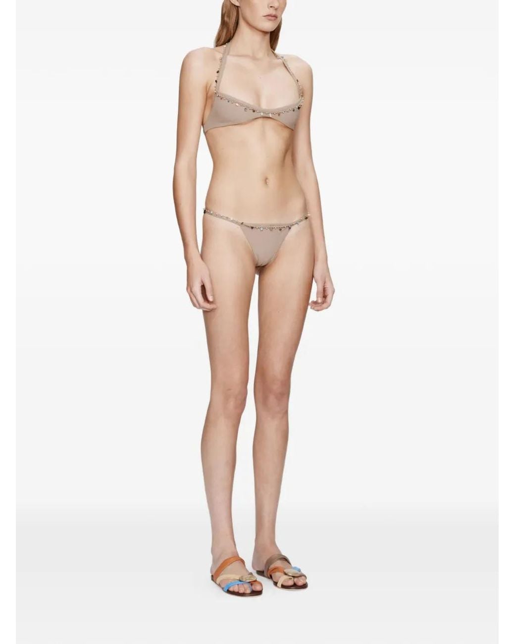 Christopher Esber White Beach Quartz Bikini Briefs