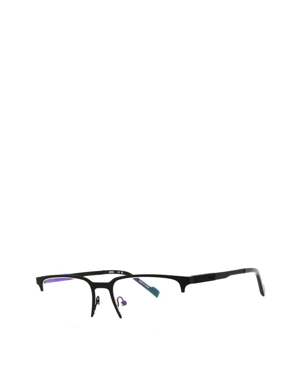 Zeiss Black Lunettes De Vue À Monture Rectangulaire for men