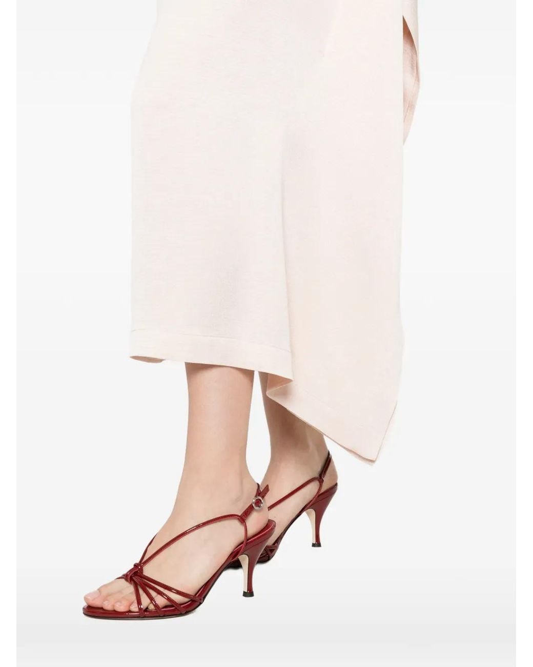 Peserico White Sleeveless Midi Dress