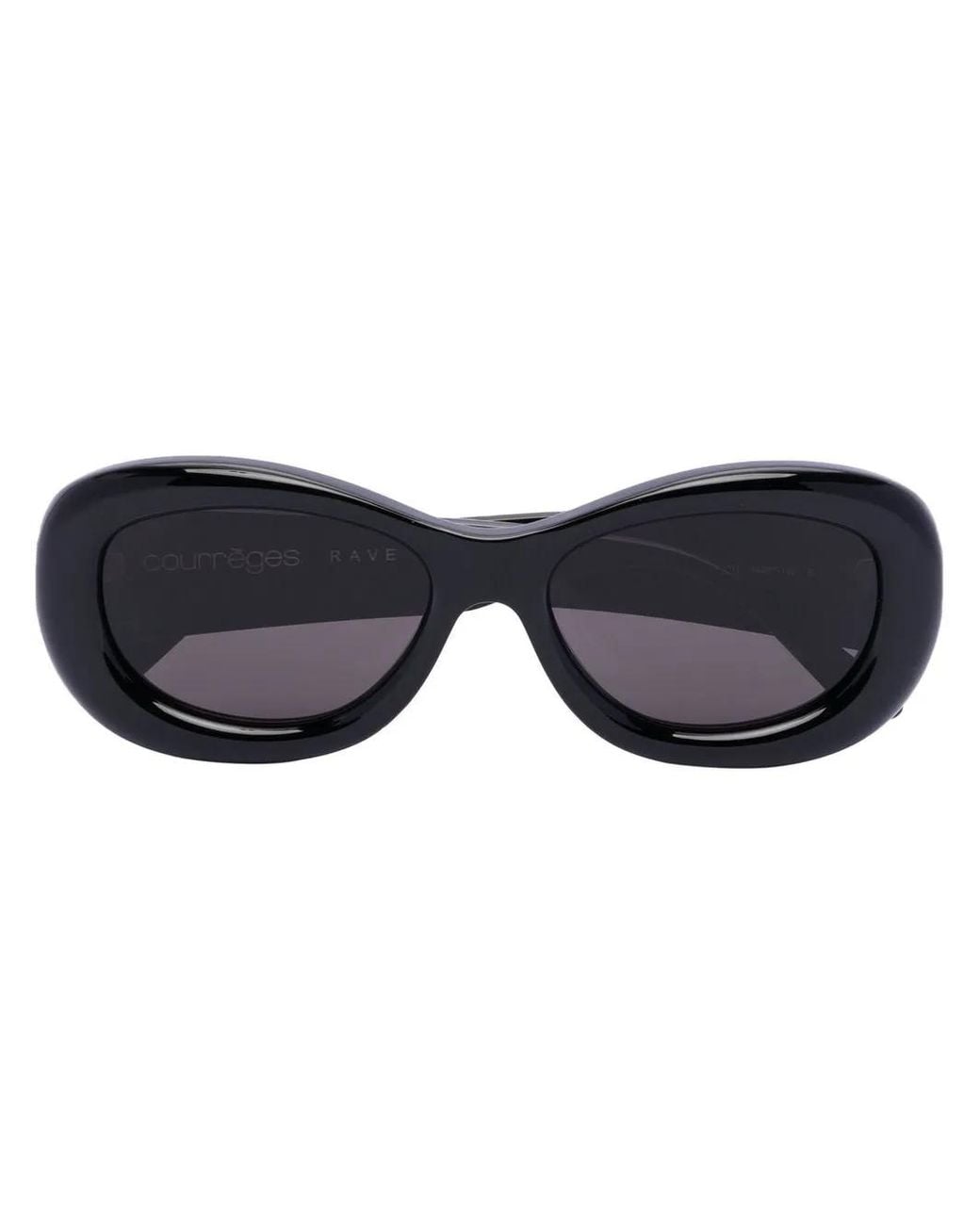 Courreges Blue Oval Sunglasses