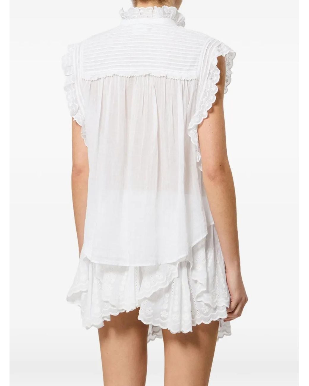 Isabel Marant White Dersia Top