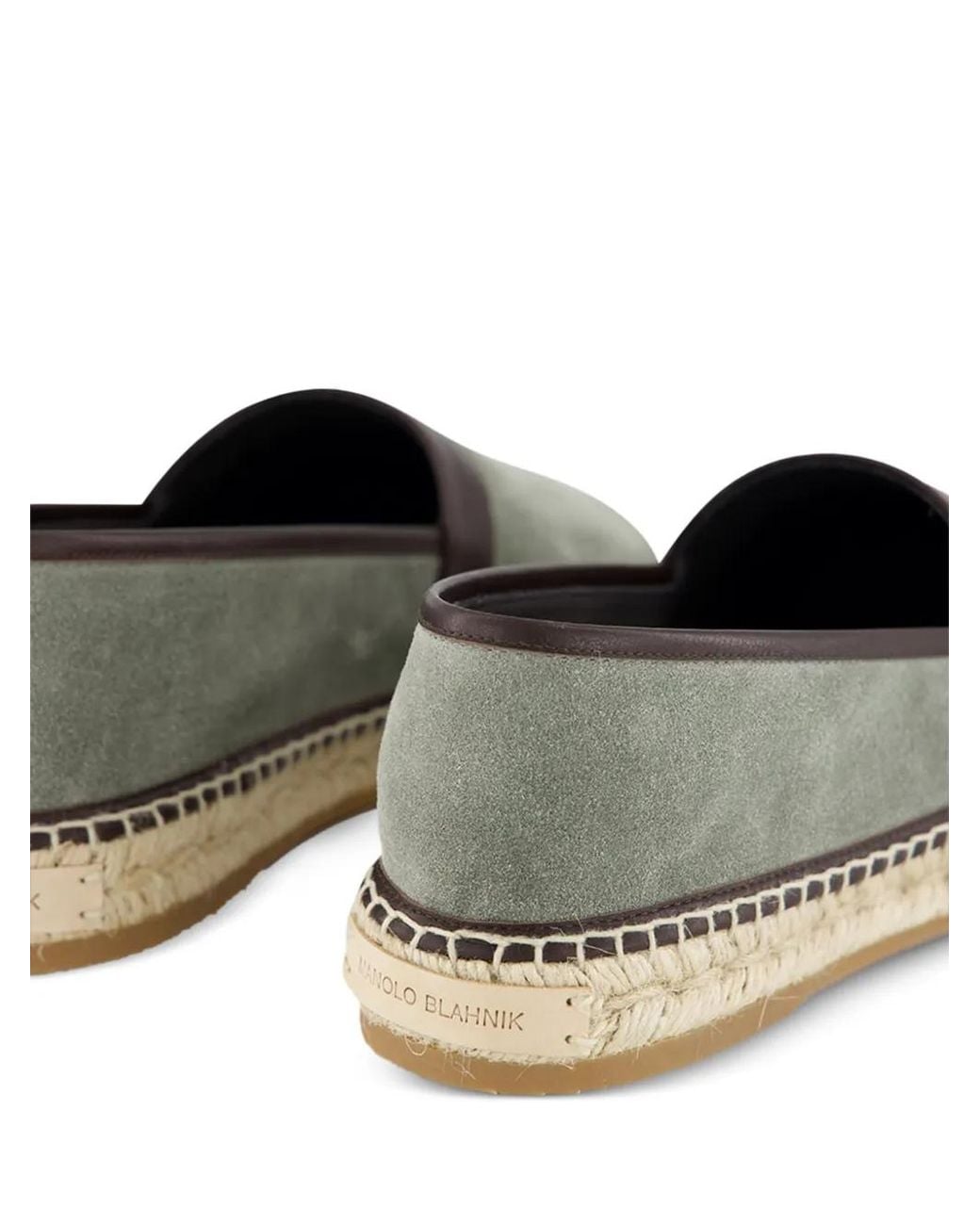 Manolo Blahnik Gray Nerano Suede Espadrilles for men