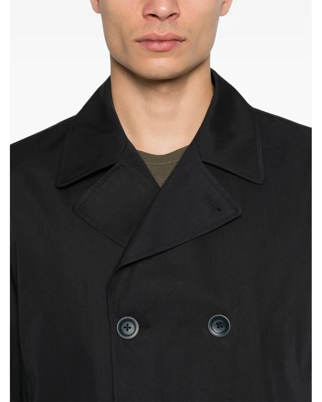 Herno Black Double-Breasted Blazer for men