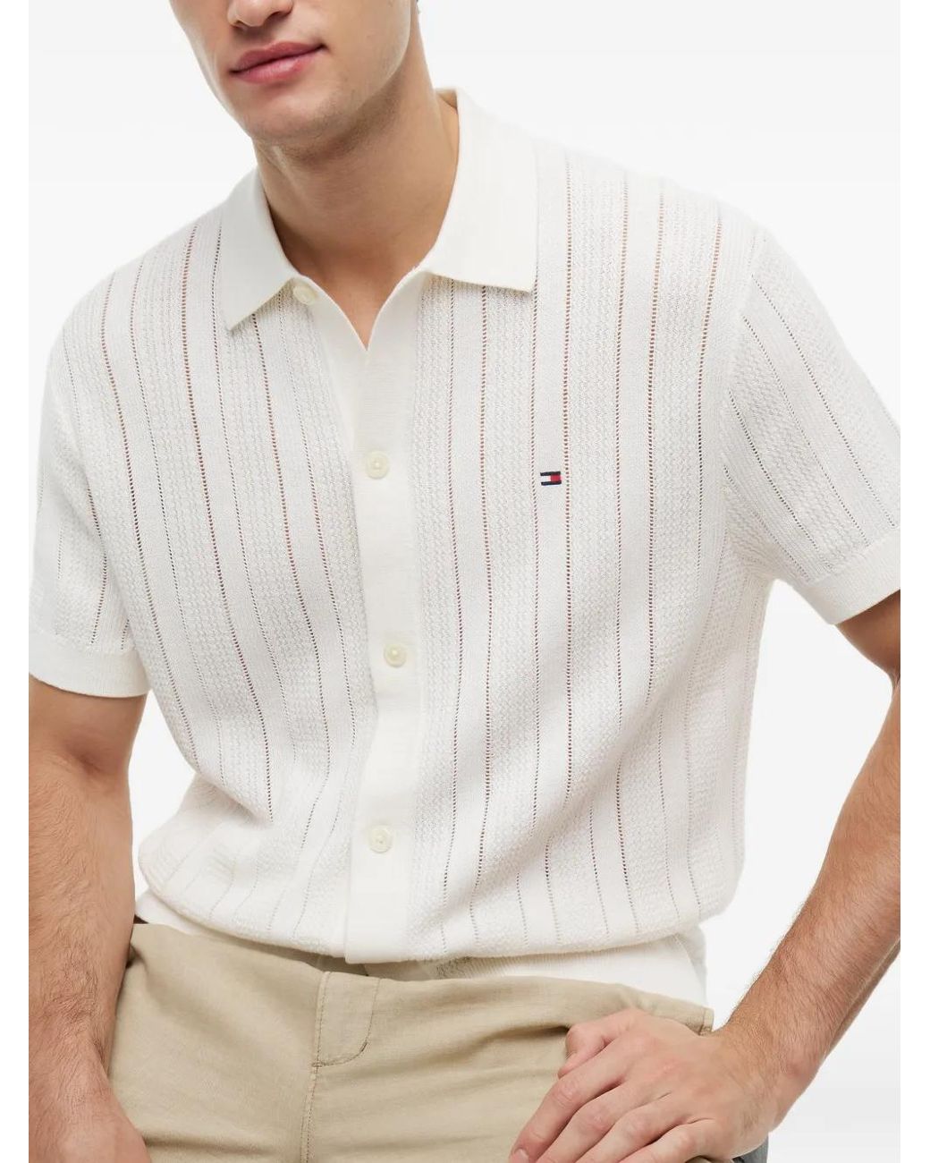 Tommy Hilfiger White Short-Sleeve Shirt for men