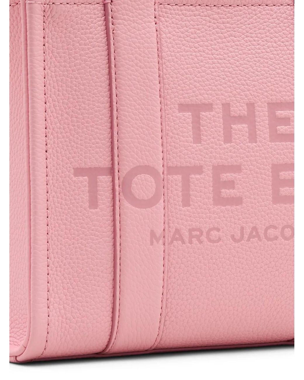 Marc Jacobs De Lederen Kleine Draagtas In Boogroze in het Pink