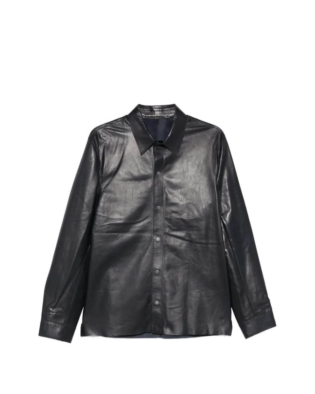 Salvatore Santoro Black Buttoned Shirt for men