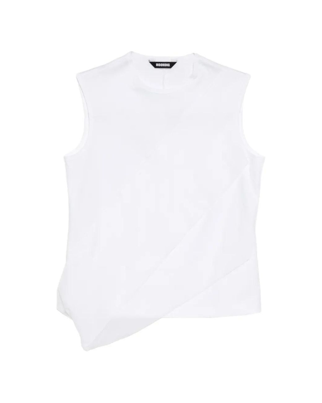 Moohong White Layered Vest