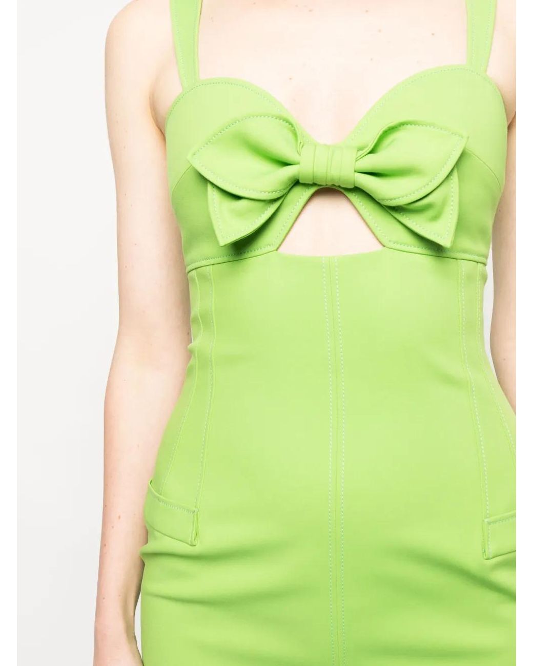 Genny Green Cut-Out Sheath Dress