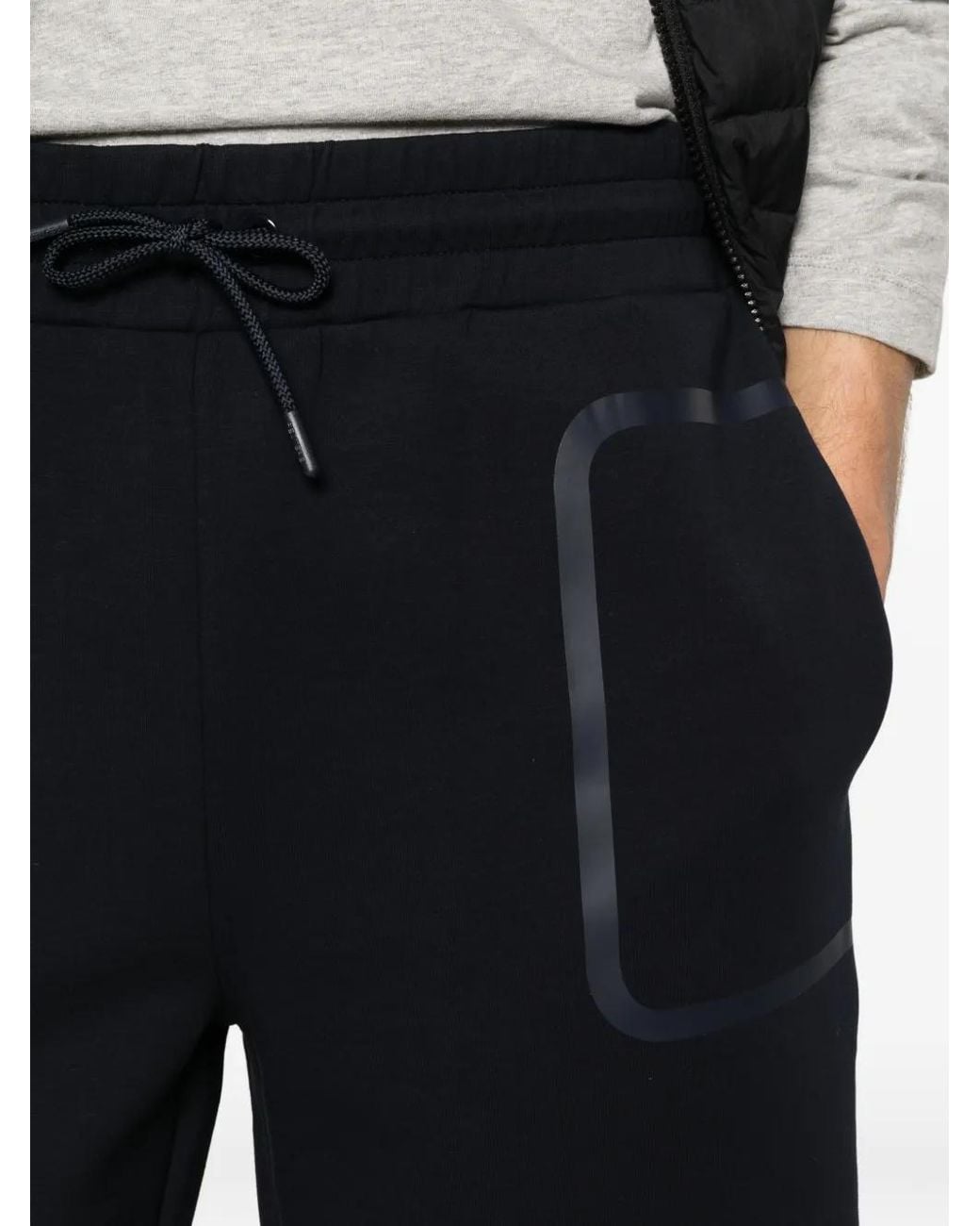 Peuterey Black Short De Sport Mitchel 03 for men