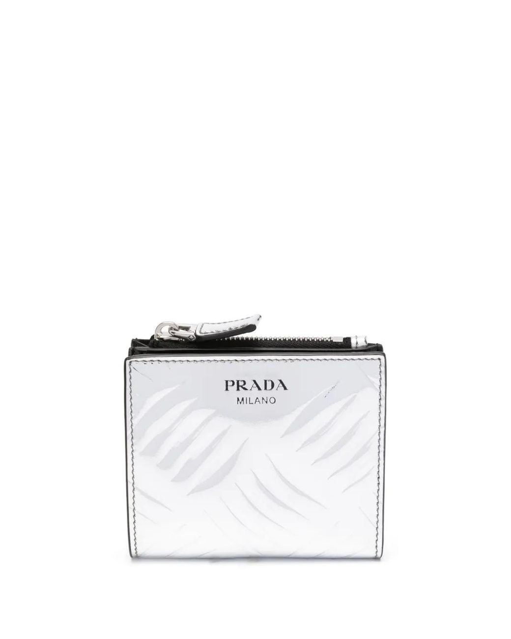 Cartera Con Logo Estampado Prada de hombre de color White