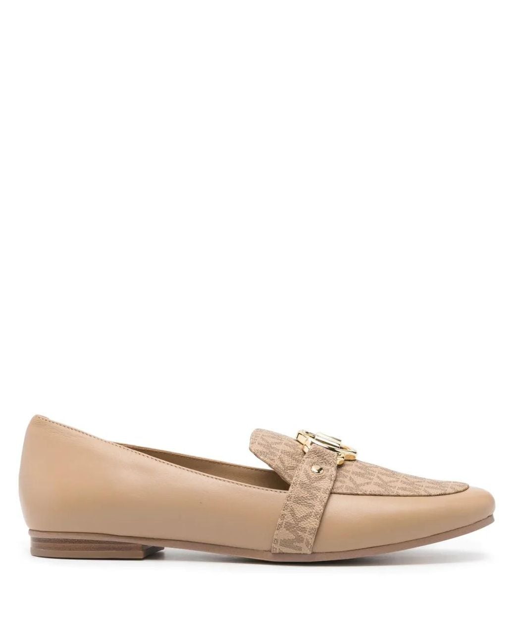 MICHAEL Michael Kors Natural Rory Leather Loafers