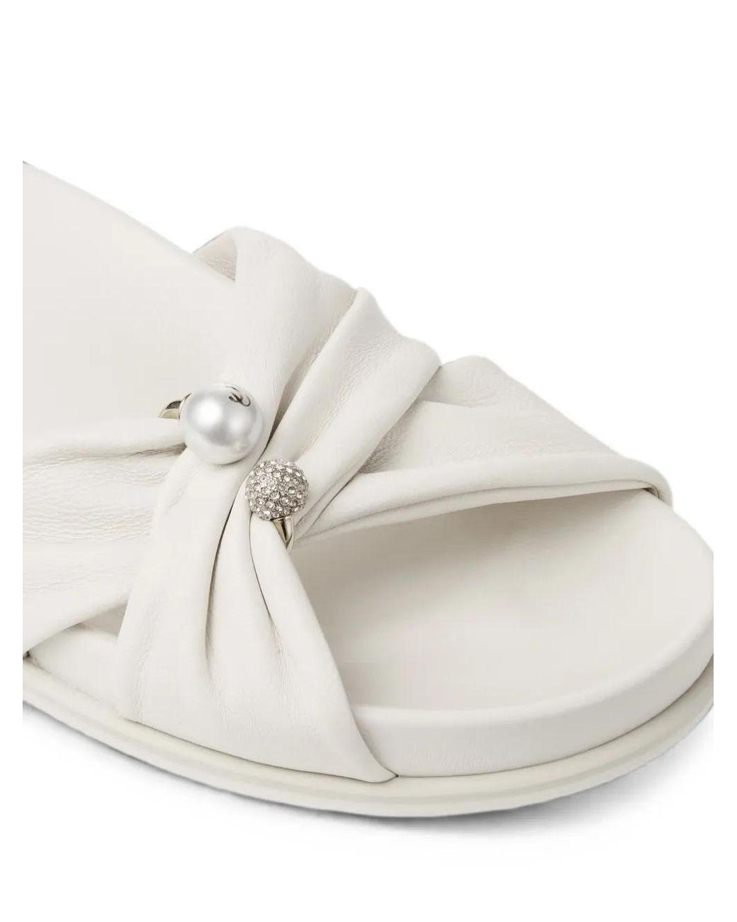 Jimmy Choo White Sandales Rafi