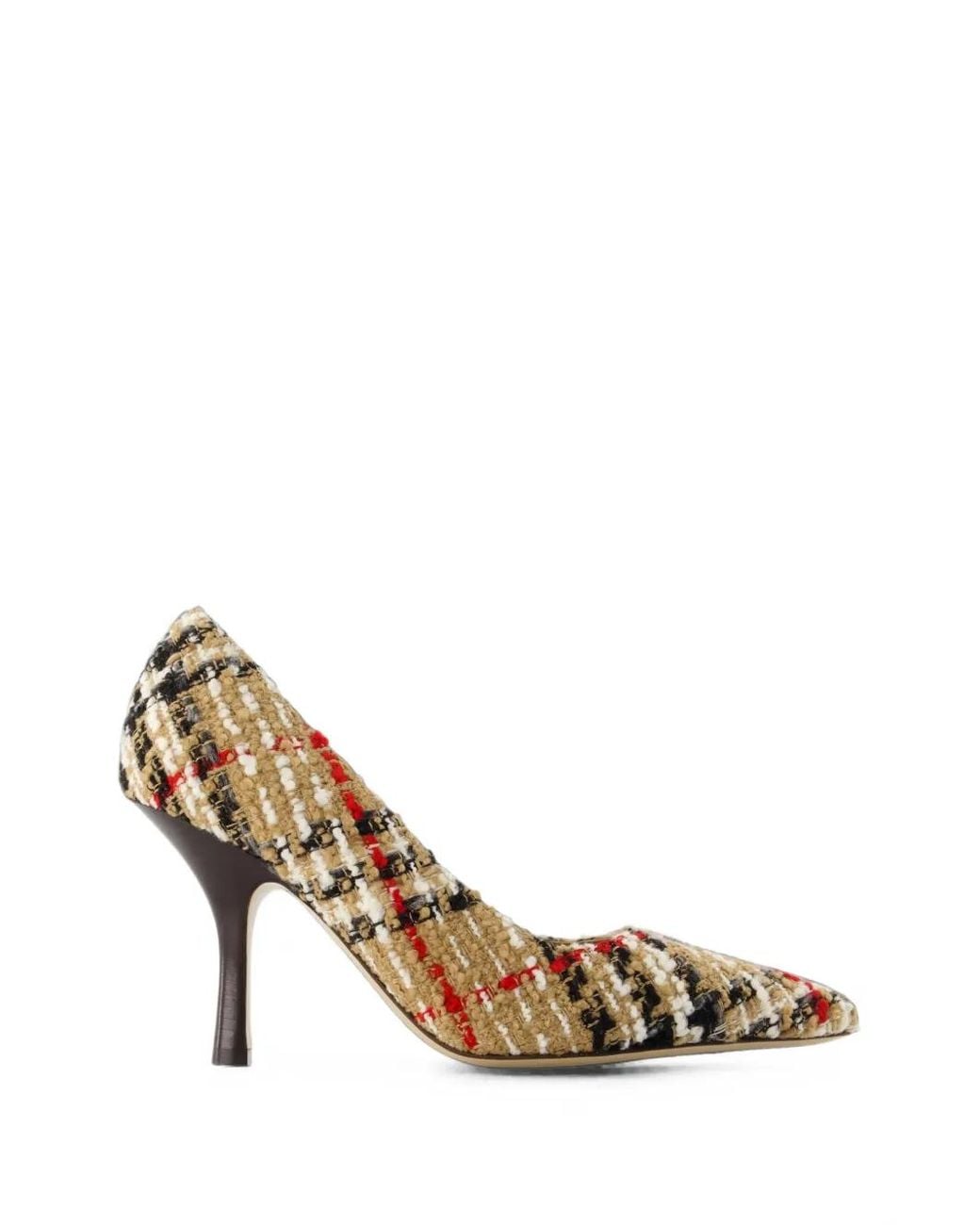Burberry Metallic Dame 90 Check Pumps