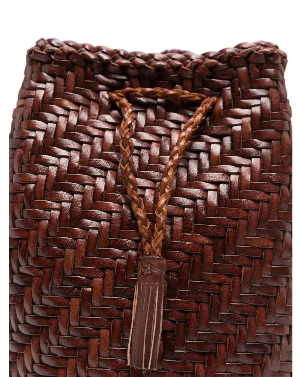 Borsa A Secchiello Pompom Double Jump di Dragon Diffusion in Brown