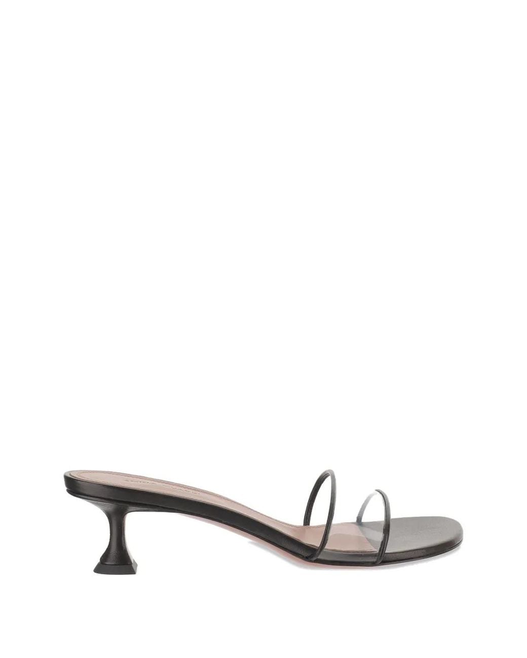 AMINA MUADDI White Andreea Transparent-Strap Heeled Sandals