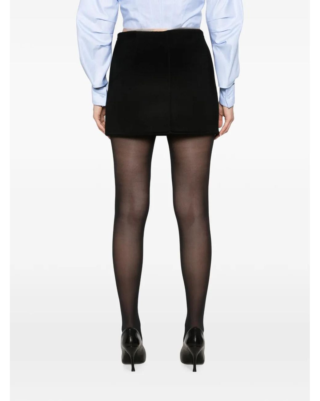 P.A.R.O.S.H. Black Da. Rock Mini Skirt
