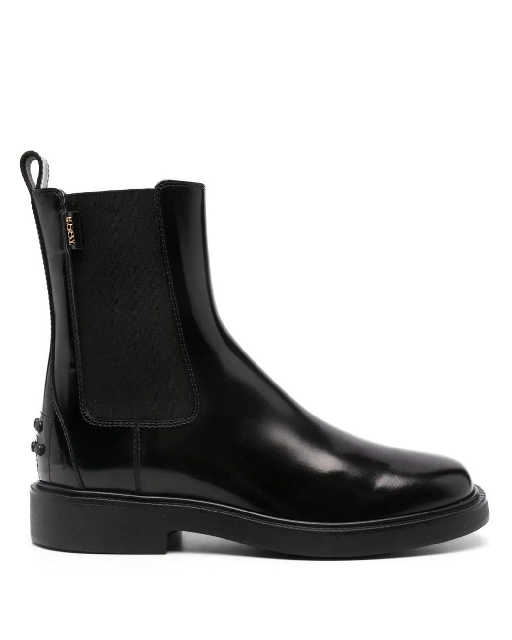 Tod's Black Leather Chelsea Boots