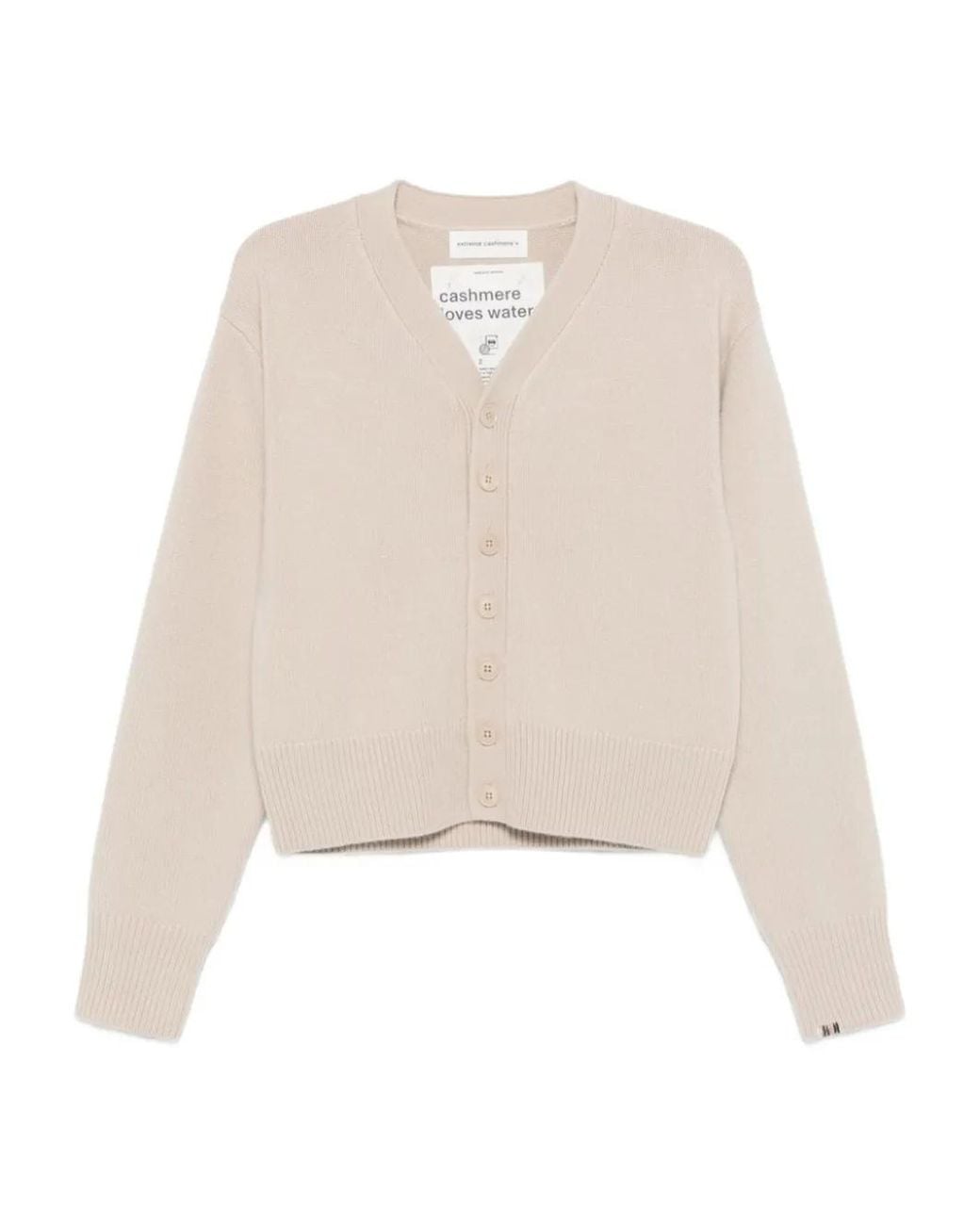 Extreme Cashmere Natural Buttoned Cardigan