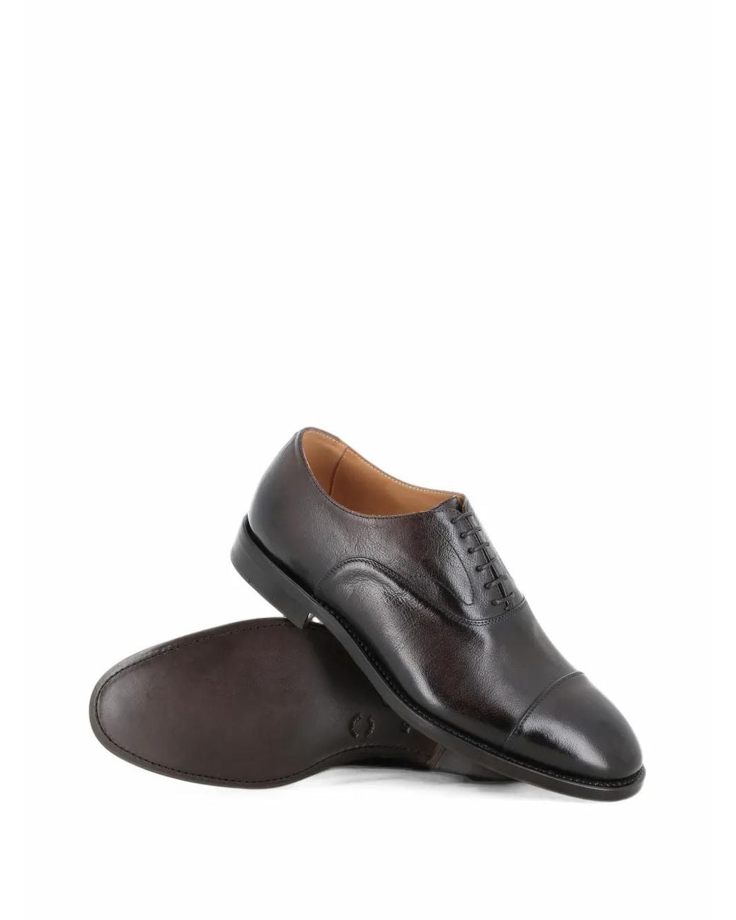 Alberto Fasciani Gray Jason Leather Oxford Shoes for men