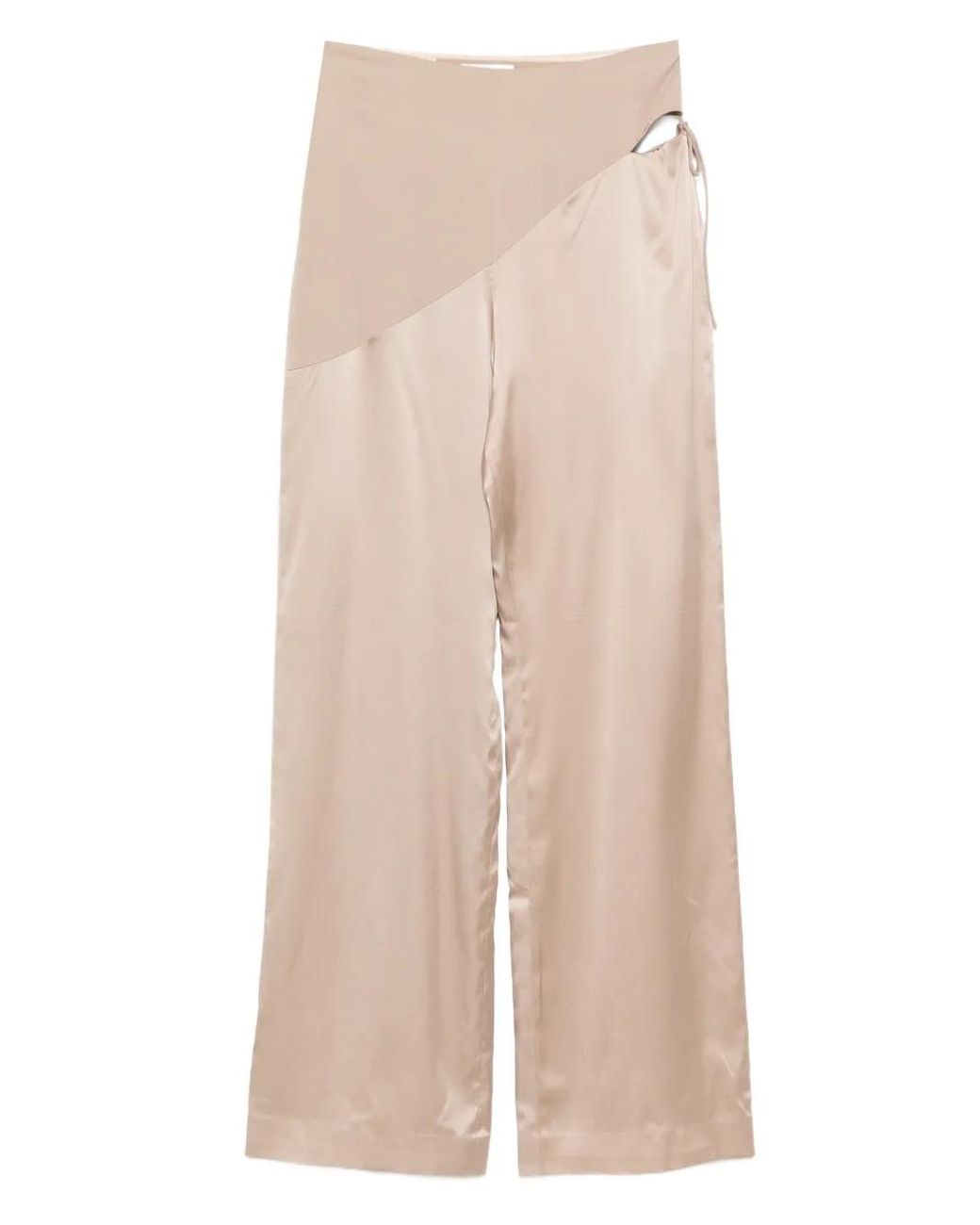 Pantalones Con Aberturas Botsi de color Natural