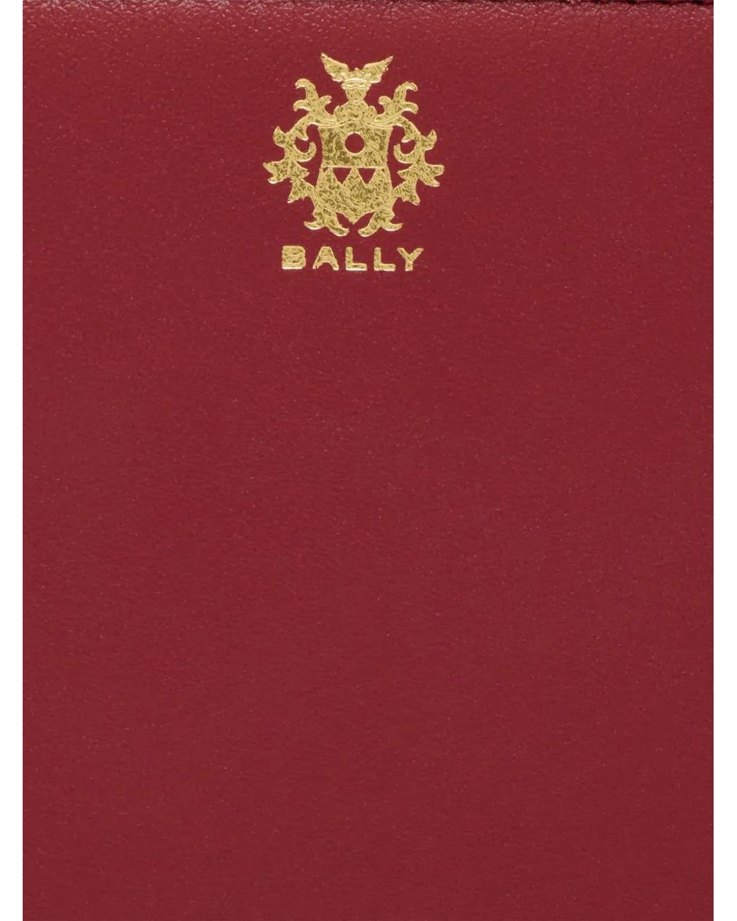 Bally Red Essential Leather Long Wallet