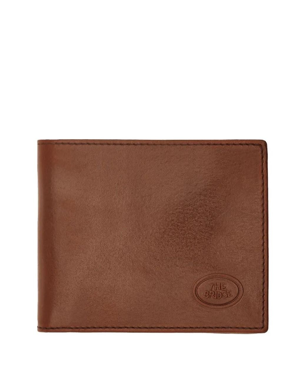 The Bridge Brown Bifold Coin-Pocket Wallet for men