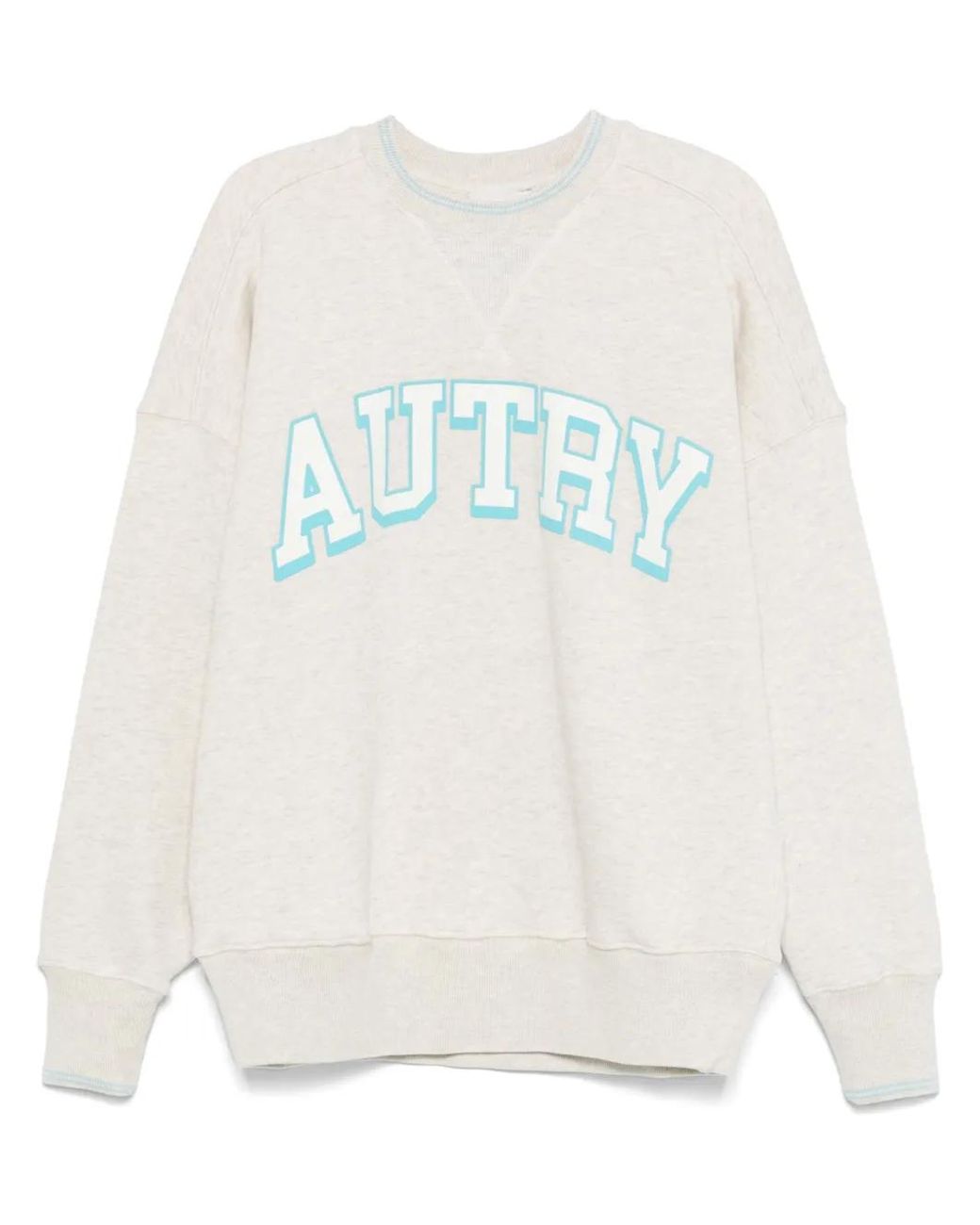 Autry White Logo-Stamp Sweatshirt
