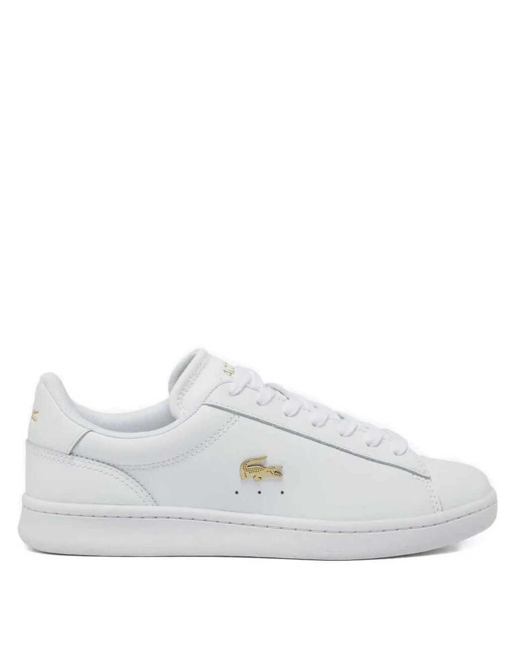 Lacoste White Logo Leather Sneakers