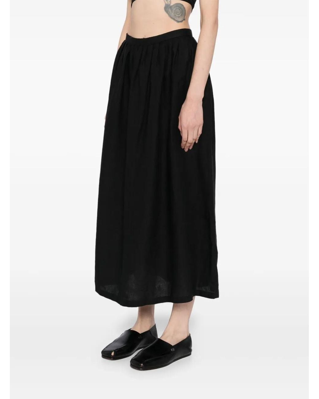 Agnes B. Black Elasticated Waist Skirt