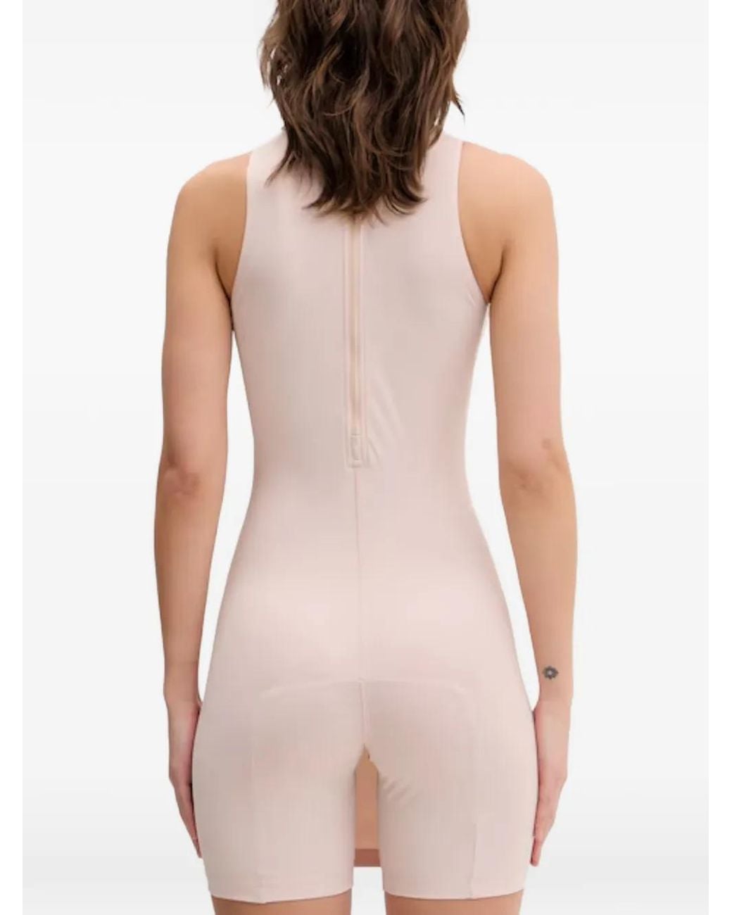 Vetements Pink Round-Neck Sleeveless Mini Dress