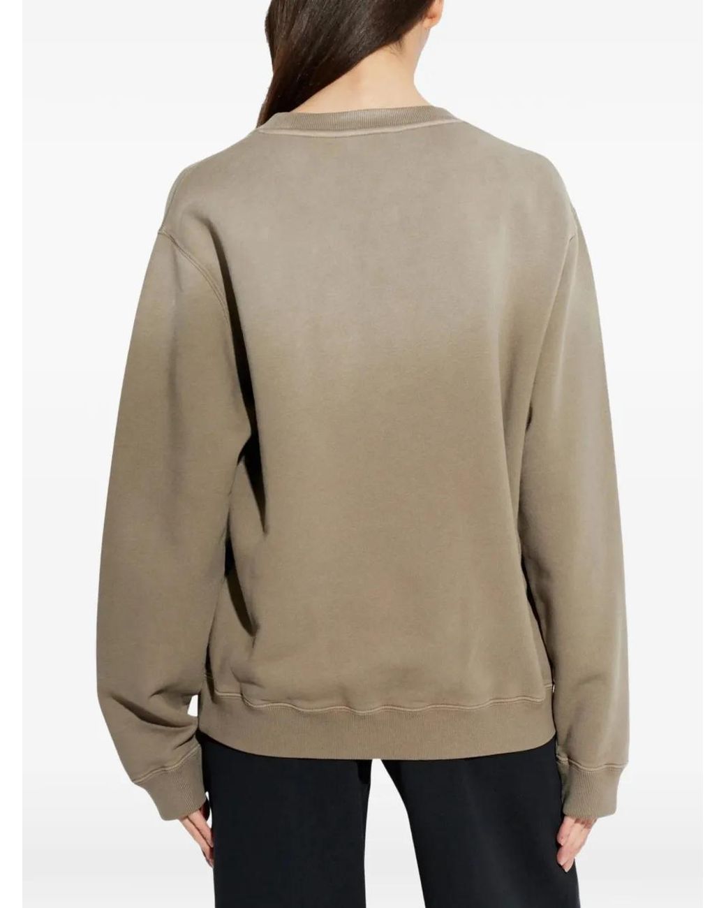 Off-White c/o Virgil Abloh Brown Floral-Print Logo Sweatshirt