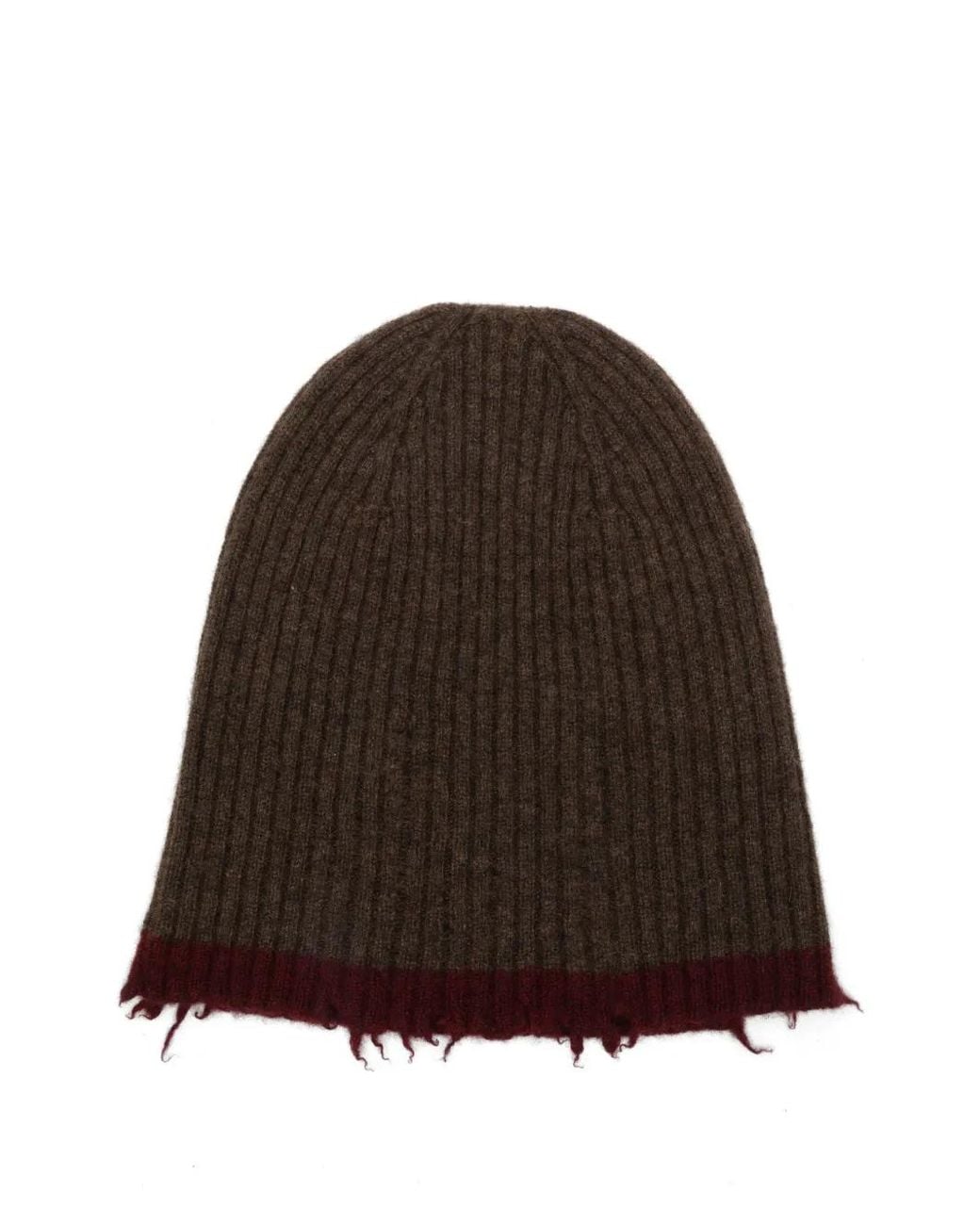 Uma Wang Brown Hat Cashmere "Sofia"