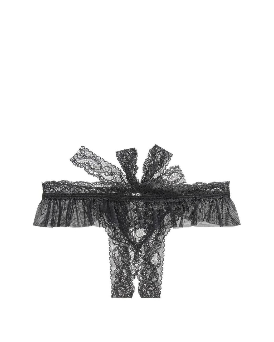 Aubade Black Boîte À Désir Lace Thong
