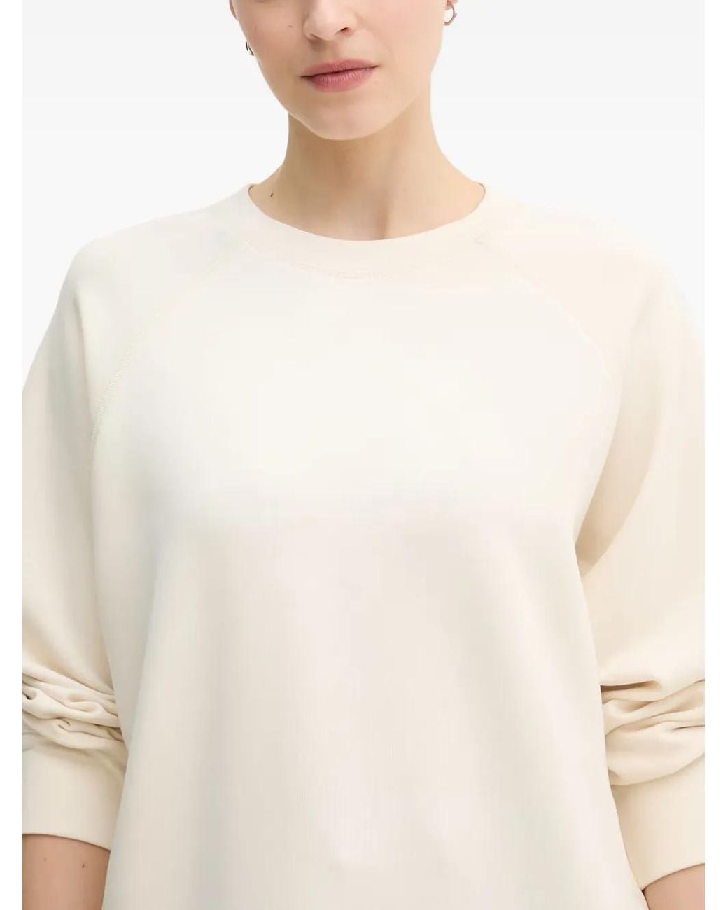 Sudadera Mmabello Basic De Manga Raglán Mos Mosh de color White