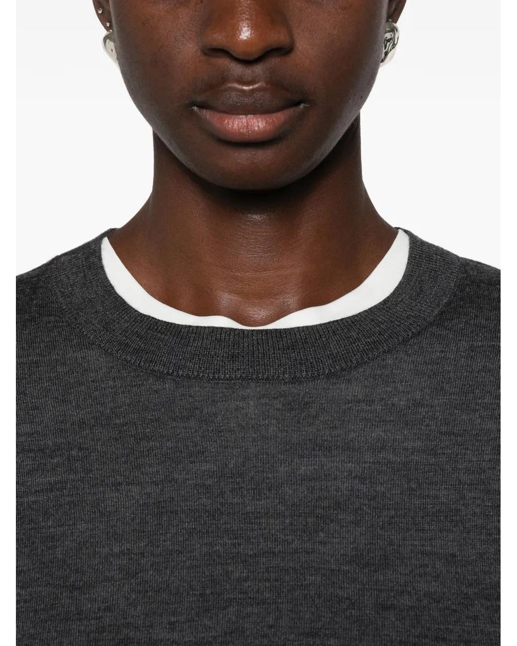 ELEH Black Pull À Encolure Ronde