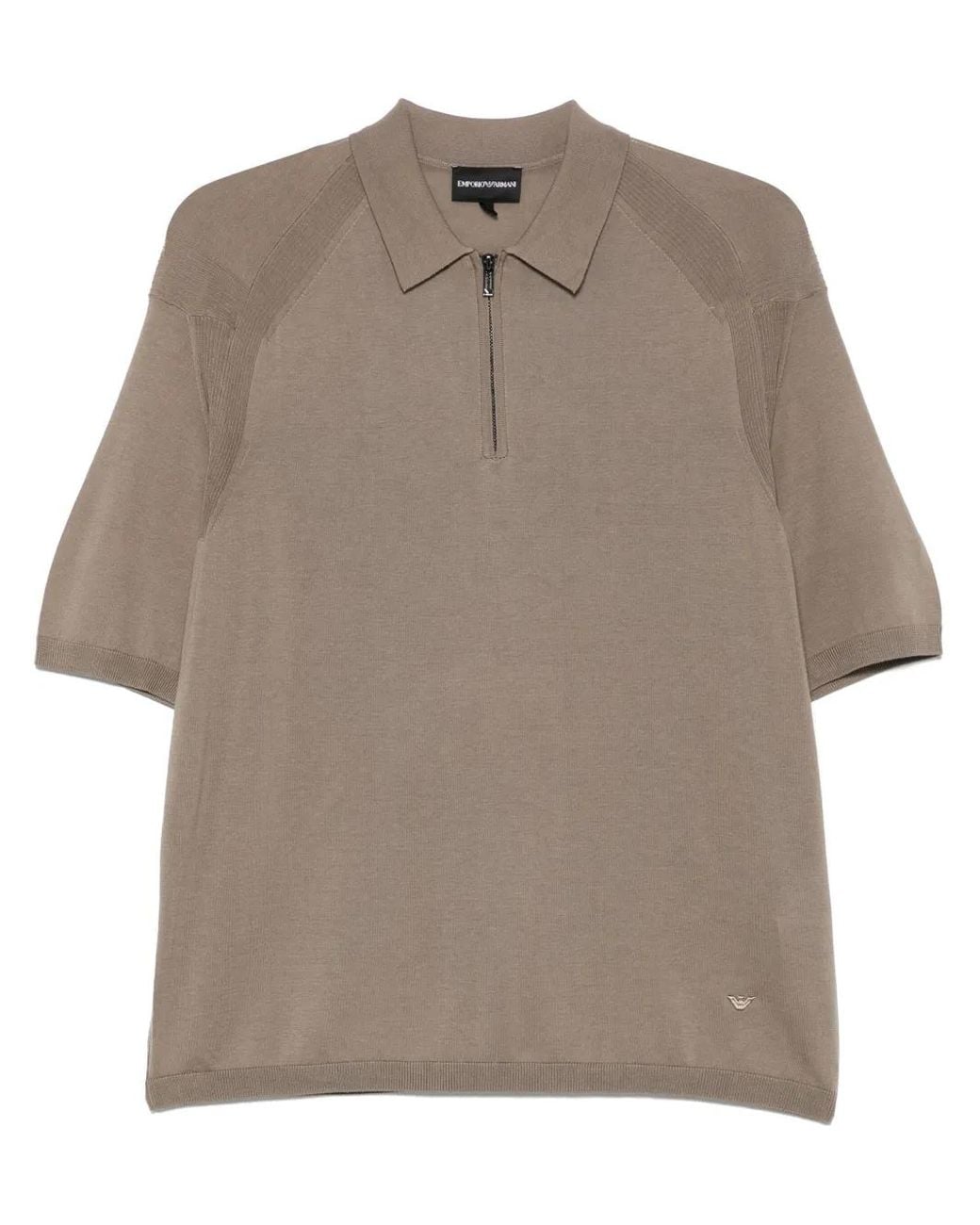 Emporio Armani Green Jersey-Knit Polo Shirt for men