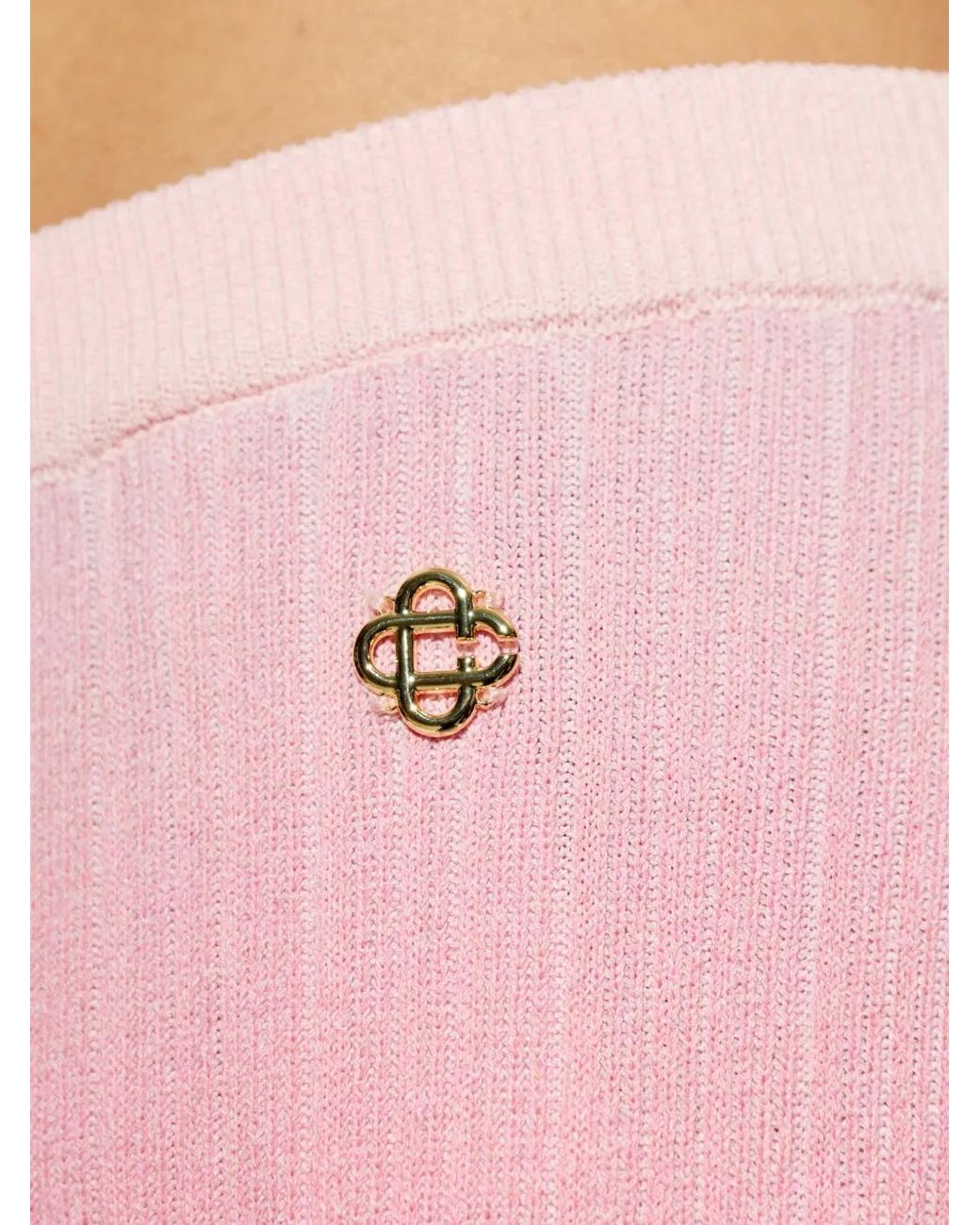 Casablanca Pink Gradient Ruffle Trousers