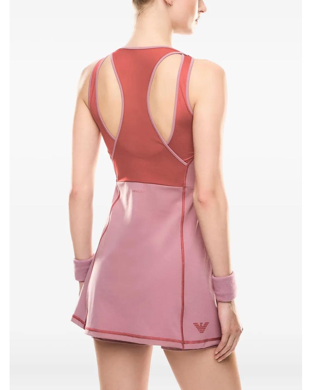 Abito Con Inserti di EA7 in Pink