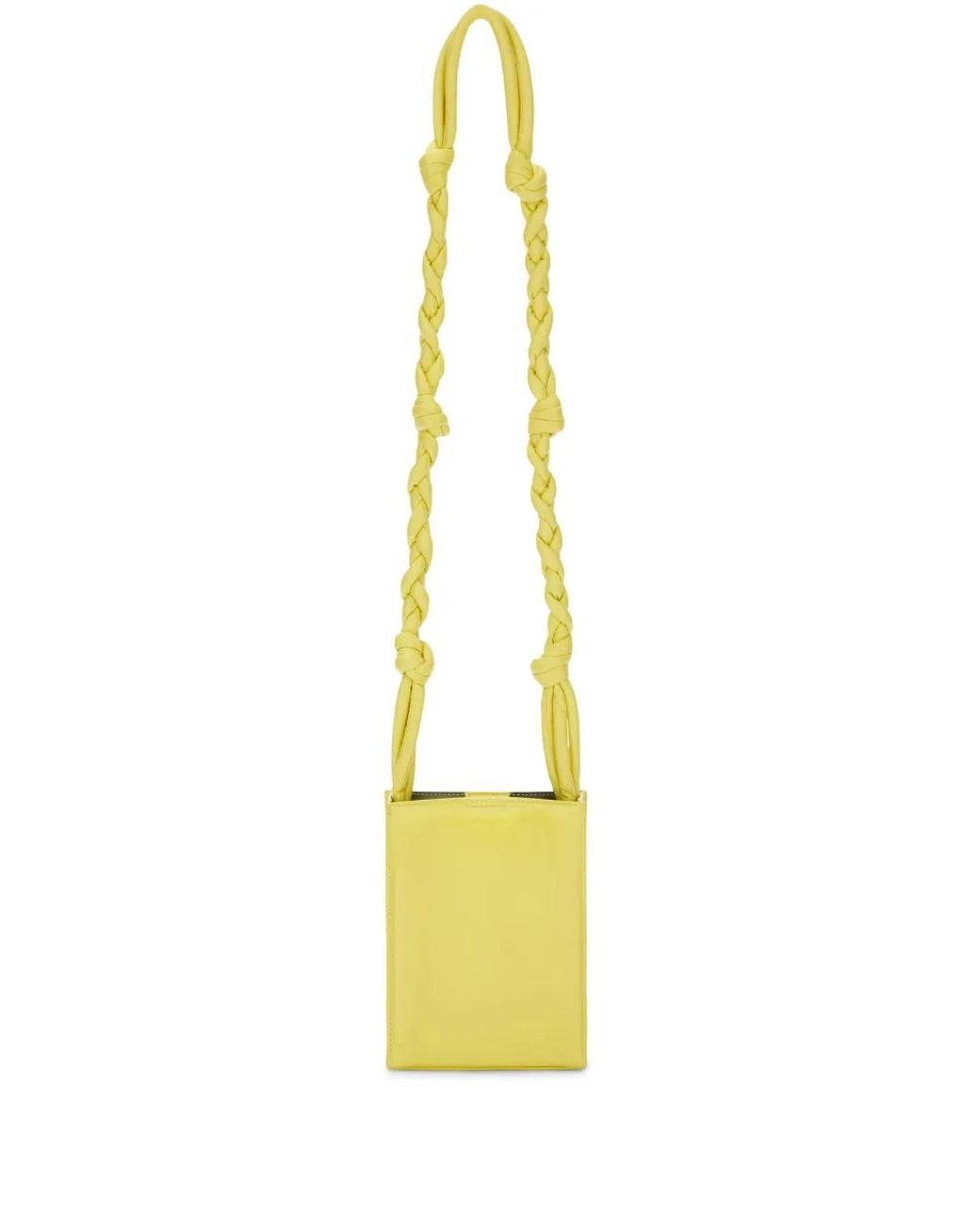 Jil Sander Metallic Small Tangle Leather Crossbody Bag