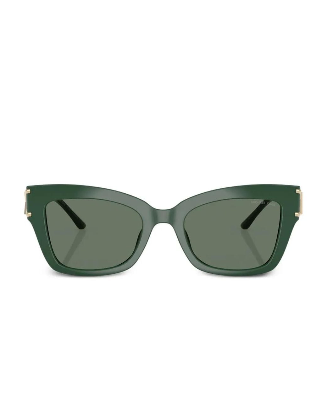 Michael Kors Green Logo-Plaque Sunglasses