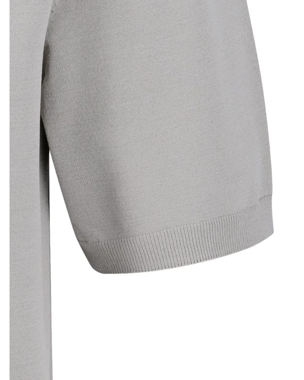 Amomento Gray Zip-Up Knit for men
